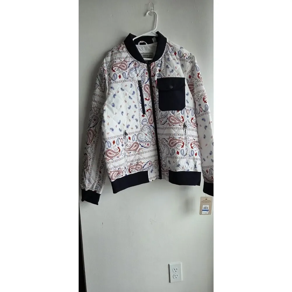 Levi's Diamond Quilted Jacket Paisley Bandana Print XL NWT Sport Jacket,